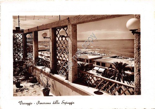 Cartolina Viareggio Panorama spiaggia anni '60 | Immagine principale