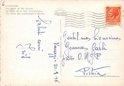 Cartolina Viareggio Pin Up barca a vela Vedutine | Immagine Gallery 2