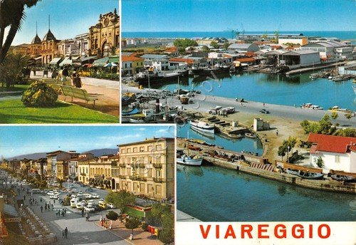Cartolina Viareggio vedute anni '70 (Lucca)