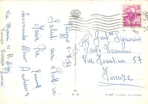 Cartolina Viareggio vedute Pin Up 1962 (Lucca) | Immagine Gallery 2