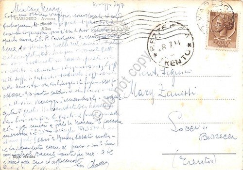 Cartolina Viareggio Viale notturno anni '50 (Lucca) | Immagine Gallery 2