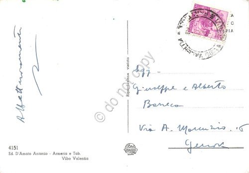 Cartolina Vibo Valentia La Madonnella anni '60 | Immagine Gallery 2