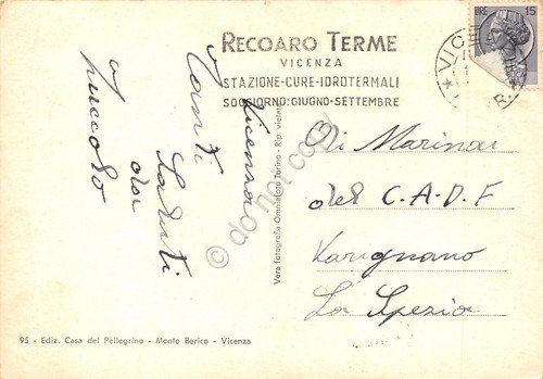 Cartolina Vicenza Viale Stazione Basilica Monte Berico Timbro Recoaro Terme … | Immagine Gallery 2