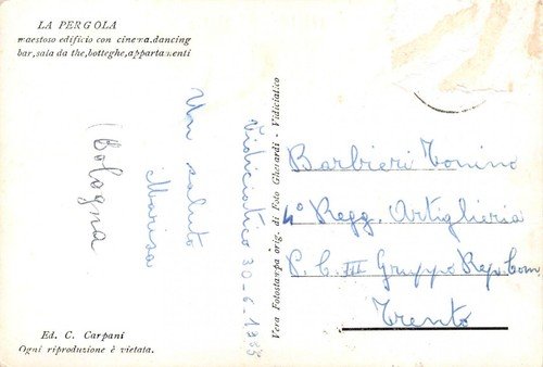 Cartolina Vidiciatico La Pergola 1955 (Bologna) | Immagine Gallery 2