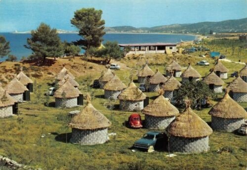 Cartolina Vieste Campeggio di Capo Vieste auto d'epoca (Foggia) | Immagine principale