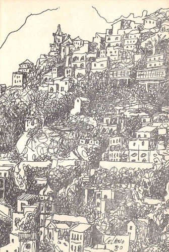 Cartolina Vietri sul Mare Costa di Rialto illustrata Celano 1980 | Immagine principale