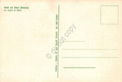 Cartolina Vietri sul Mare Costa di Rialto illustrata Celano 1980 | Immagine Gallery 2