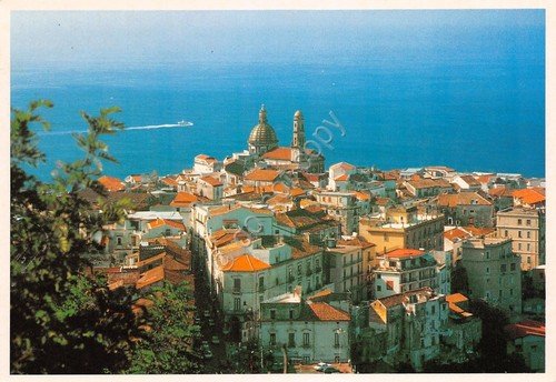 Cartolina Vietri sul mare panorama paese case chiesa anni '70 | Immagine principale