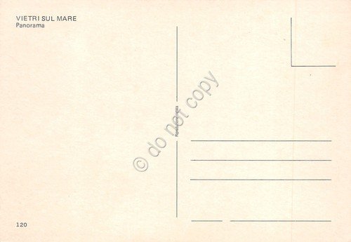 Cartolina Vietri sul mare panorama paese case chiesa anni '70 | Immagine Gallery 2