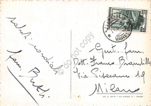 Cartolina Viggiù panorama e dintorni anni '50