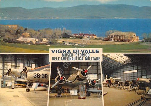 Cartolina Vigna di Valle Museo Storico Areonautica Militare vedute aerei … | Immagine principale