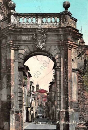 Cartolina Vignanello Porta del Vignola colorata 1965 | Immagine Gallery 1