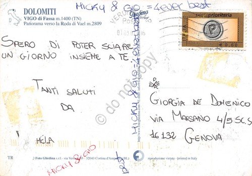 Cartolina Vigo di Fassa panorama verso la Roda di Vael … | Immagine Gallery 2