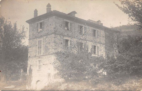 Cartolina villa a tre piani con giardino animata fotocartolina anni … | Immagine principale