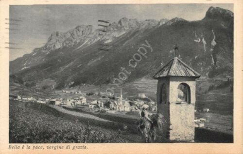 Cartolina Villa Raverio panorama chiesa contadina 1934 | Immagine principale