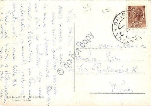 Cartolina Villa Santina Carnia Panorama generale 1955 | Immagine Gallery 2