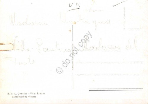Cartolina Villa Santina Carnia Santuario Madonna del Ponte