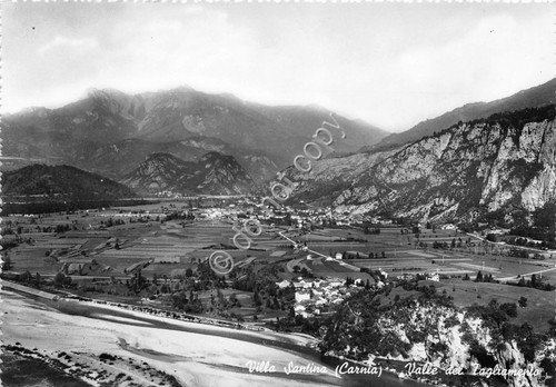 Cartolina Villa Santina Carnia Valle del Tagliamento panorama