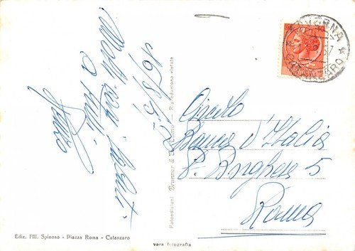 Cartolina Villaggio Mancuso Sila Piccola Grand Hotel Auto d'epoca 1957 | Immagine Gallery 2