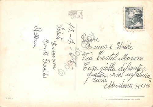 Cartolina Villamarina Cesenatico Gatteo a Mare barca a vela vedute … | Immagine Gallery 2