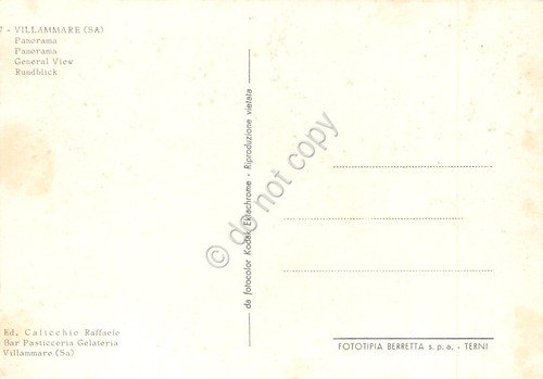Cartolina Villammare Panorama spiaggia e case anni '70 | Immagine Gallery 2