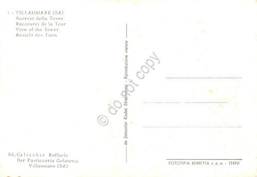 Cartolina Villammare scorcio delle Torre vista mare anni '70 | Immagine Gallery 2