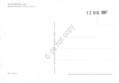Cartolina Villar Pelosa Scorcio panoramico Campo sportivo | Immagine Gallery 2