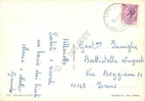 Cartolina Villaretto Chisone vedute 1972 (Torino) | Immagine Gallery 2