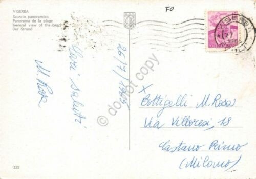 Cartolina Viserba panorama della spiaggia 1965 | Immagine Gallery 2