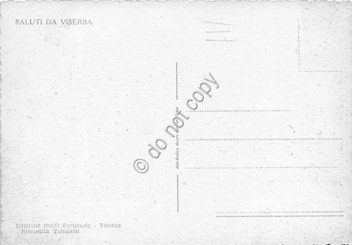 Cartolina Viserba Pensione Roma