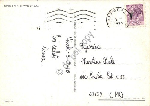 Cartolina Viserba vedutine Hotel Zeus barca pescatori 1970 (Rimini) | Immagine Gallery 2