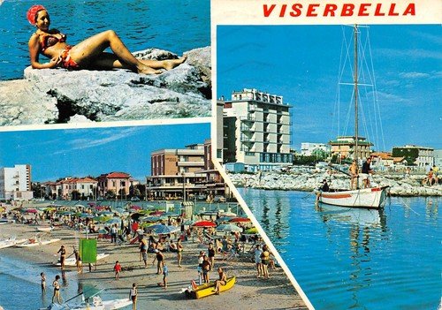Cartolina Viserbella Pin Up Vedutine (Rimini)