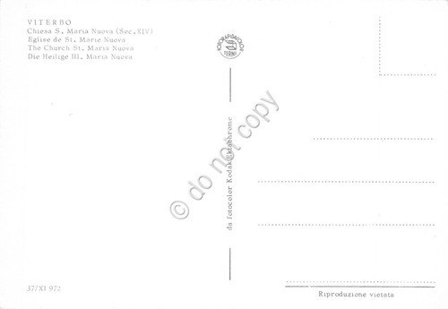 Cartolina Viterbo Chiesa Santa Maria Nuova animata auto | Immagine Gallery 2