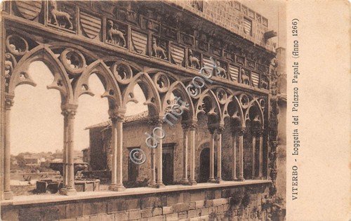 Cartolina Viterbo Loggetta del Palazzo Papale | Immagine principale