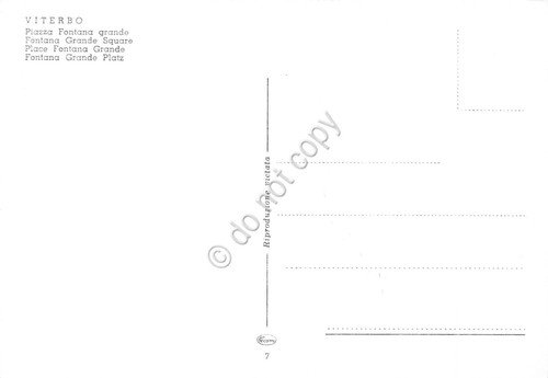 Cartolina Viterbo Piazza Fontana Grande | Immagine Gallery 2