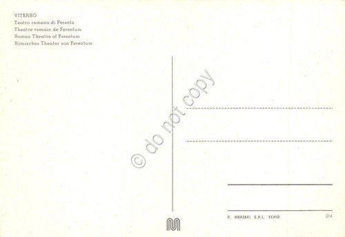 Cartolina Viterbo Teatro romano di Ferento | Immagine Gallery 2