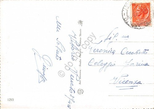 Cartolina Vittorio Veneto Castello di San Martino Residenza Vescovile 1955 | Immagine Gallery 2