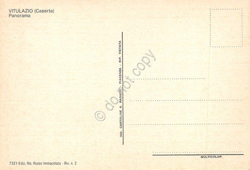 Cartolina Vitulazio panorama paese case ville anni '90 | Immagine Gallery 2