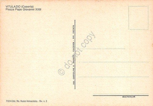 Cartolina Vitulazio Piazza Papa Giovanni XXIII anni '90 | Immagine Gallery 2