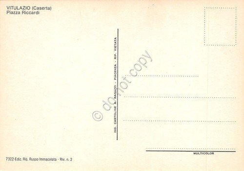 Cartolina Vitulazio Piazza Riccardi anni '90 | Immagine Gallery 2