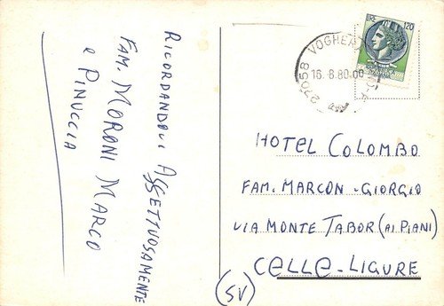 Cartolina Voghera Vedutine 1980 (Pavia)