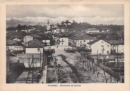 Cartolina Volpiano Panorama paese da Levante | Immagine principale