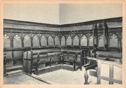 Cartolina Volterra Seminario Vescovile Coro Chiesa S. Andrea