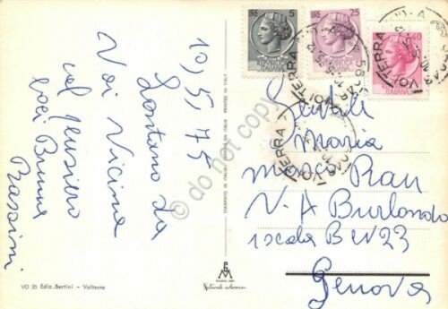 Cartolina Volterra vedute e stemma 1975 (Pisa) | Immagine Gallery 2