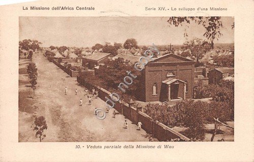 Cartolina Wau Missione Africa Centrale 1925