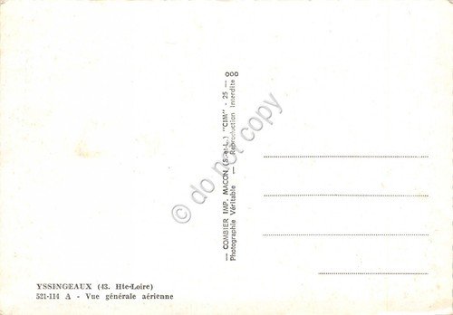 Cartolina Yssingeaux vue aerienne