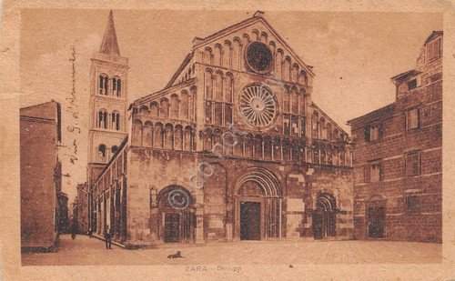 Cartolina Zara Duomo 1919 Timbro Censura | Immagine principale