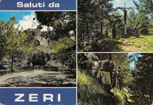 Cartolina Zeri vedute Grotta di Lourdes Via Crucis 1982 (Massa) | Immagine Gallery 2