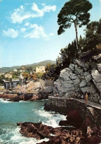 Cartolina Zoagli Passeggiata a mare 1966 (Genova) | Immagine principale