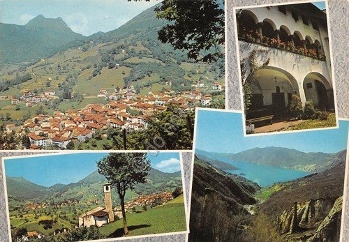 Cartolina Zone Lago d'Iseo Panorama Piramidi e San Casciano 4 …